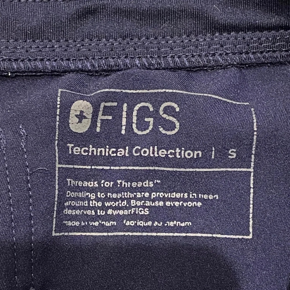 Figs Technical Collection Muoy Jogger Scrub Pants Navy 16298 - Picture 10 of 11
